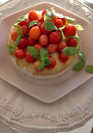 Cherry and Peach mousse-レシピのメイン写真