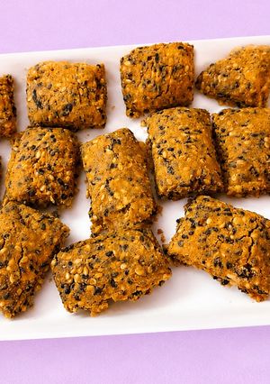 きなこゴマ　クッキー　糖質オフ　レンチンのみ-レシピのメイン写真