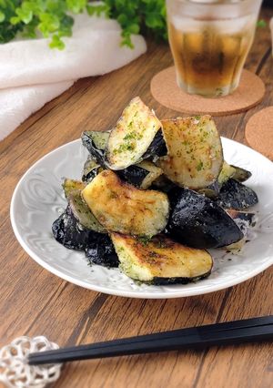 簡単やみつき！なすの海苔塩唐揚げ。-レシピのメイン写真