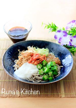 夏バテ予防に！スタミナお蕎麦-レシピのメイン写真