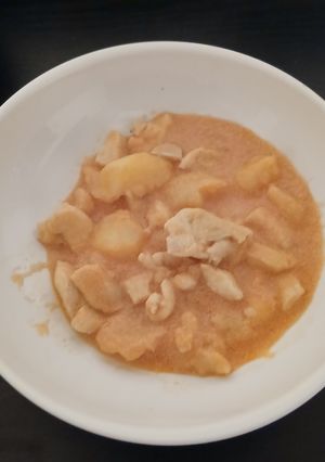 鶏肉とじゃがいものトマトミルク煮込み-レシピのメイン写真