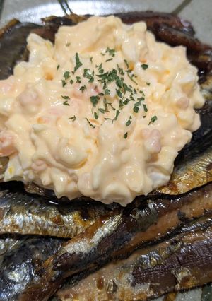 イワシの照り焼きタルタルのせ-レシピのメイン写真