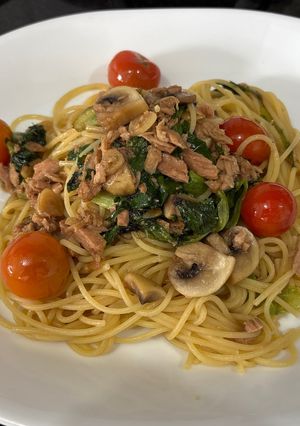 和洋風ツナパスタ-レシピのメイン写真