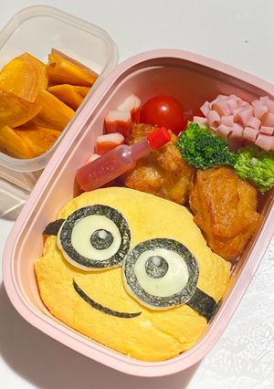 ミニオンお弁当-レシピのメイン写真