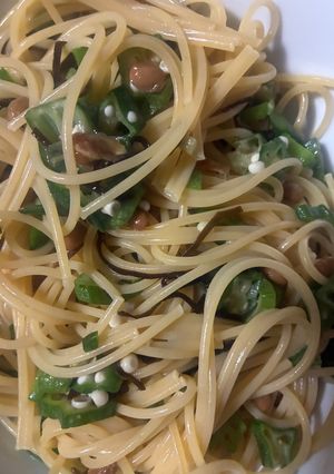 納豆とオクラのパスタ-レシピのメイン写真