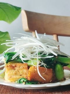 簡単♪厚揚げ&小松菜ナムル風☆今夜の夕食-レシピのメイン写真
