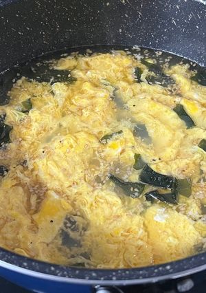 卵とわかめのスープ-レシピのメイン写真