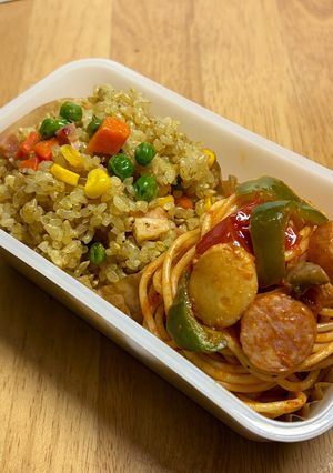 二品弁当で朝楽〜-レシピのメイン写真