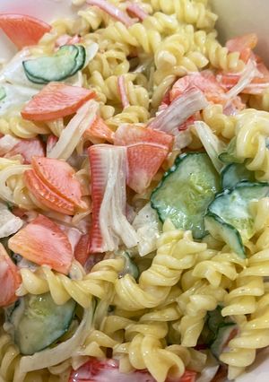 俺流!カニかまマカロニサラダ-レシピのメイン写真