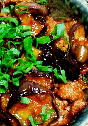 BBQ風ソースで！ナスとひき肉の甘辛丼-レシピのメイン写真
