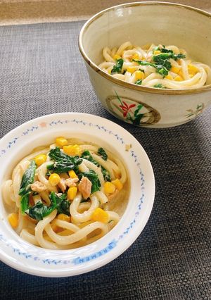 レンチン豆乳みそうどん-レシピのメイン写真