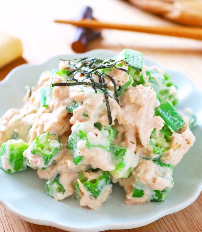 レンジで☆オクラとツナのごまマヨサラダ-レシピのメイン写真