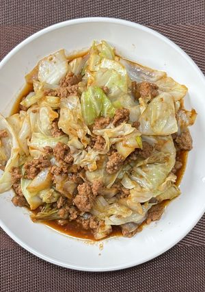 肉味噌キャベツ🥬煮😃-レシピのメイン写真