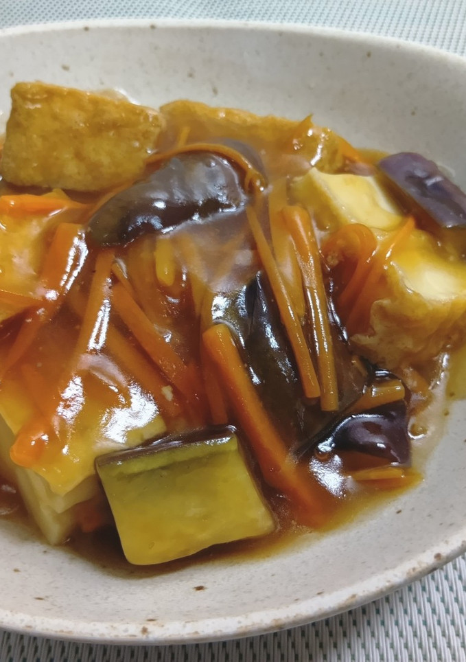 あんで美味しい❢ 厚揚げの野菜あんかけ-レシピのメイン写真