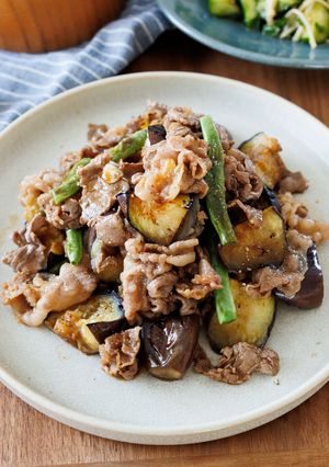 牛こまとなすのにんにく醤油和え【味付け簡単！】-レシピのメイン写真