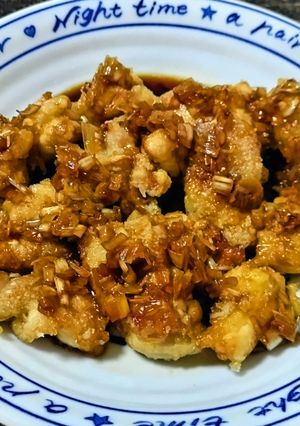 揚げ焼きチキンの甘酢ねぎダレ-レシピのメイン写真