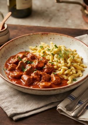 パプリカチキン（鶏肉のパプリカクリーム煮）-レシピのメイン写真