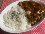 魚肉ソーセージのハヤシライス