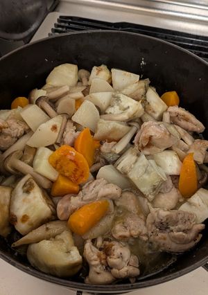鶏ももと根菜のオリーブオイル煮-レシピのメイン写真