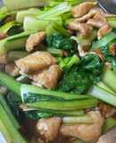 レンチン！なめこと油揚げと青菜のさっと煮