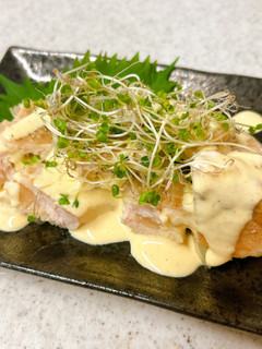 ささみの寿司ガリ挟み焼き♪辛子マヨソース-レシピのメイン写真