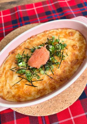 長芋と明太子のお餅グラタン-レシピのメイン写真