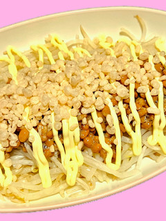 納豆♡もやし♡マヨぽん 天かすサラダ-レシピのメイン写真