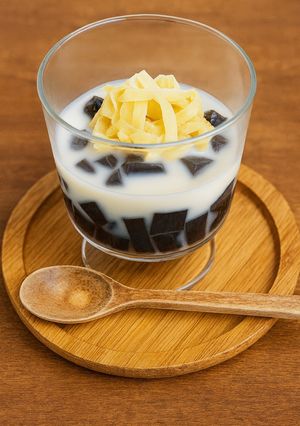 豆腐皮スイーツ！珈琲ゼリーで腐竹涼粉-レシピのメイン写真
