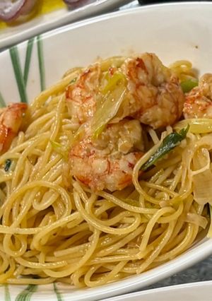 ワンパン！エビと柚子胡椒のパスタ-レシピのメイン写真