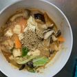 肉無豆腐簡単中華風ピリ辛塩昆布味野菜炒め