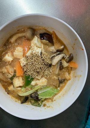 肉無豆腐簡単中華風ピリ辛塩昆布味野菜炒め-レシピのメイン写真