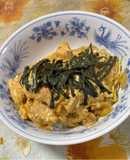鶏ささみの鶏がらスープ親子丼