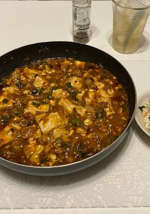 葉玉ねぎでヴィーガン大人の四川風麻婆豆腐-レシピのメイン写真