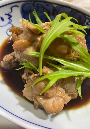 鶏手羽煮 鶏鍋の出汁の次に (お弁当)-レシピのメイン写真