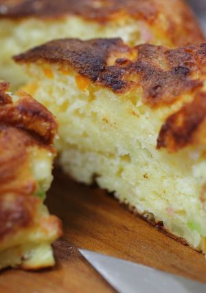 フライパンでケークサレ-レシピのメイン写真