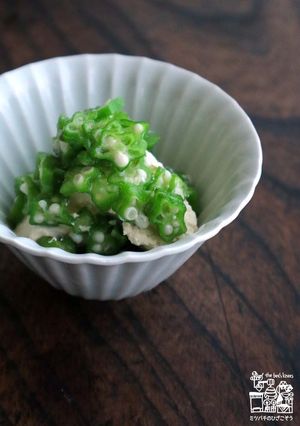 手作り豆腐のオクラがけ-レシピのメイン写真