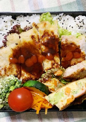 5/10ﾖｯﾁｬﾝ☆とんかつお弁当-レシピのメイン写真