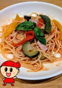 レンジでカンタン夏野菜パスタ-レシピのメイン写真