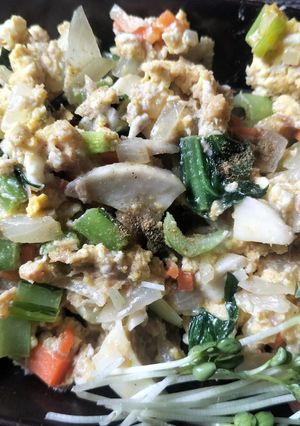 †冷え性胃腸改善クミンでツナ卵野菜炒め†-レシピのメイン写真