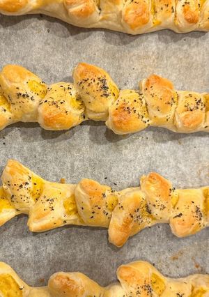 離乳食残りのさつまいもペーストでお芋パイ-レシピのメイン写真