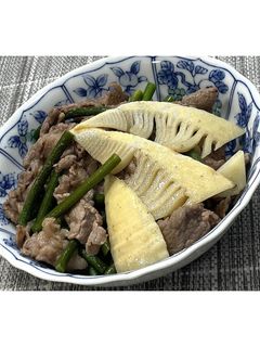 竹の子とにんにくの芽の牛肉炒め★動画あり-レシピのメイン写真