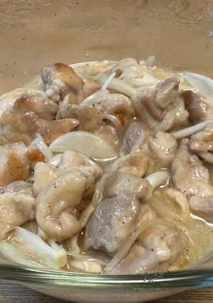 鶏もも肉と玉ねぎの冷製塩レモンだれ-レシピのメイン写真