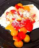 イタリアンな豆腐のミニトマトのせ