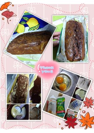 さつま芋ゴマ塩マーブル:パウンドケーキ-レシピのメイン写真