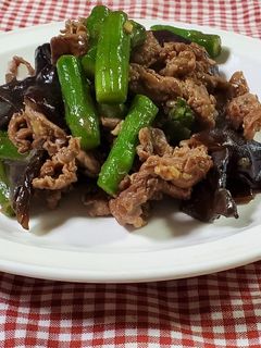 牛肉ときくらげの牡蠣だし醤油炒め-レシピのメイン写真
