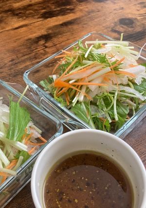 水菜とにんじんと新玉ねぎのサラダ-レシピのメイン写真