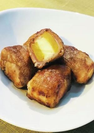 干し芋とクリームチーズの肉巻き-レシピのメイン写真
