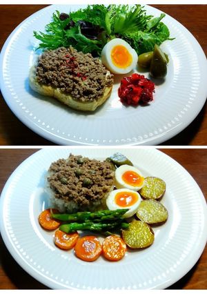 美味しい白ワインと白バルサミコの肉そぼろ-レシピのメイン写真