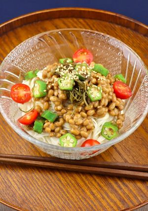 がごめ昆布とオクラのさっぱりそうめん-レシピのメイン写真