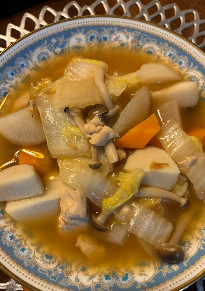里芋大根しめじ白菜とササミの洋風梅煮-レシピのメイン写真